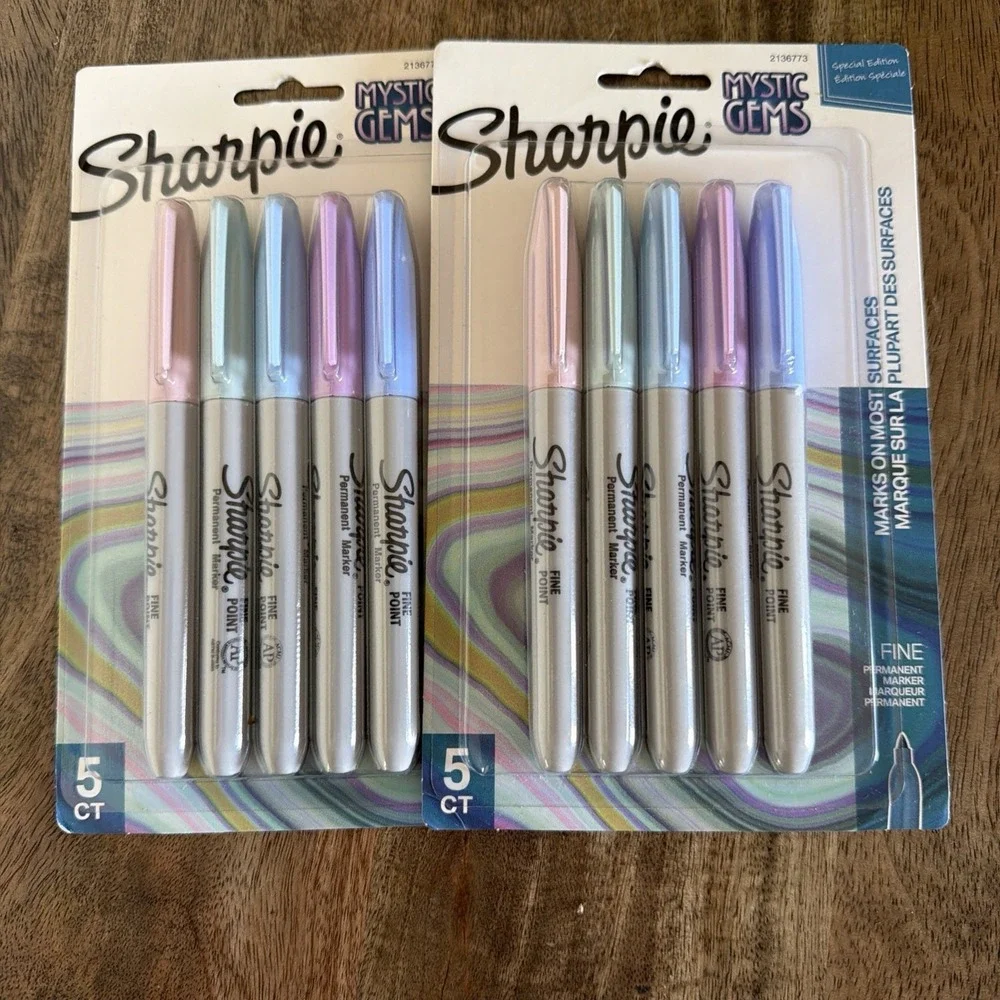 SHARPIE (2-PACK) Special Edition Mystic Gem Colors Fine Point Permanent Markers